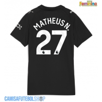 Camisa de time de futebol Manchester City Matheus Nunes #27 Replicas 2º Equipamento Feminina 2025-26 Manga Curta